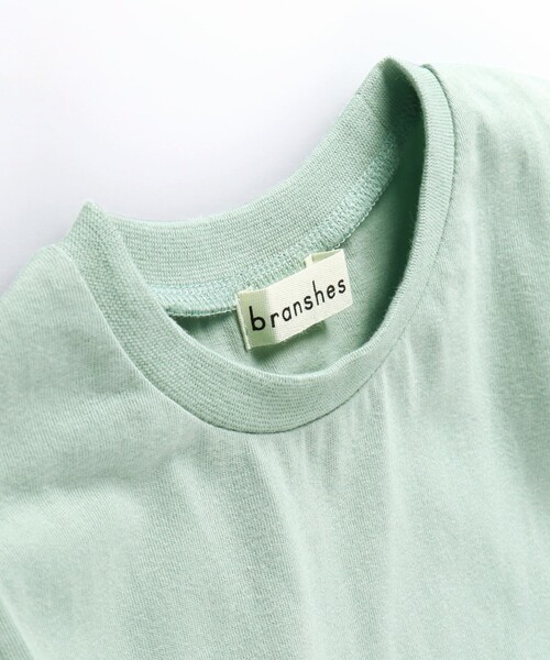 BRANSHES（ブランシェス）の「裾フリル半袖Tシャツ（Tシャツ/カットソー・キッズ・ブラウン/ライトグリーン/チャコールグレー・90/140/120/110/100/130/150）」の12枚目の写真
