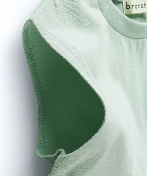 BRANSHES（ブランシェス）の「裾フリル半袖Tシャツ（Tシャツ/カットソー・キッズ・ブラウン/ライトグリーン/チャコールグレー・90/140/120/110/100/130/150）」の13枚目の写真