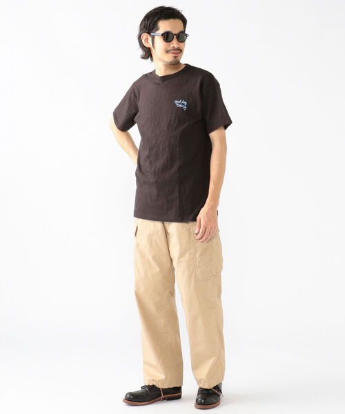 WAREHOUSE(ウエアハウス)の「Palm Graphics × FM802digmeout × WAREHOUSE&CO. T-shirt(Tシャツ/カットソー・メンズ・グレー系その他/スミクロ/オフホワイト・XL/L/M)」の7枚目の写真