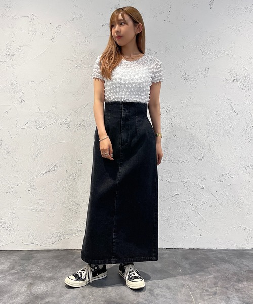 apres jour mignon(アプレジュールミニョン)の「ポップコーントップス【ZOZOTOWN限定アイテム】(Tシャツ/カットソー・レディース・ブラック/オフホワイト/グリーン・X-LARGE/フリー)」の16枚目の写真