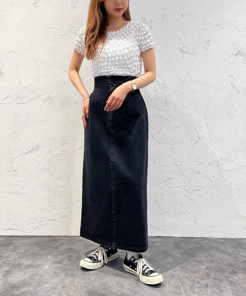 apres jour mignon(アプレジュールミニョン)の「ポップコーントップス【ZOZOTOWN限定アイテム】(Tシャツ/カットソー・レディース・ブラック/オフホワイト/グリーン・X-LARGE/フリー)」の5枚目の写真