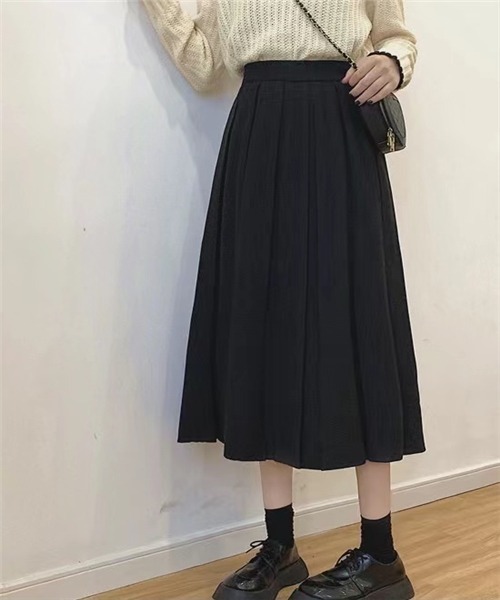 Dream garden（ドリームガーデン）の「プリーツスカート（スカート・レディース・ブラウン/ブラック/ライトベージュ/グレー/グリーン/ボルドー・L/M/S）」の8枚目の写真