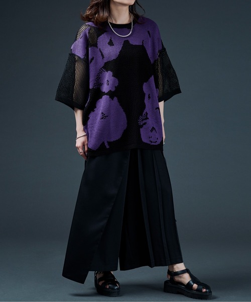 Ellno Loset（エルノロゼット）の「ラッププリーツパンツ（その他パンツ・メンズ・ブラック・SMALL/MEDIUM/LARGE）」の13枚目の写真