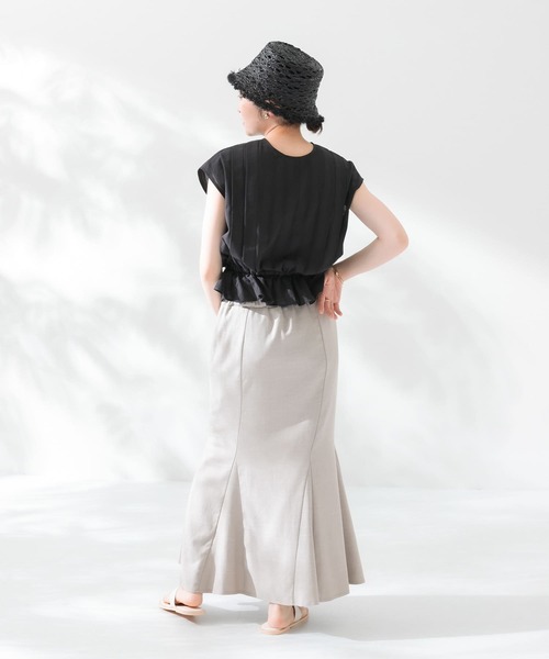 KBF（ケイビーエフ）の「リネンミックスマーメイドスカート（スカート・レディース・ブラック/グレー系その他/ナチュラル・ONE）」の20枚目の写真