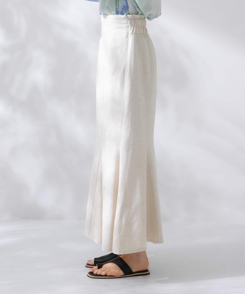 KBF（ケイビーエフ）の「リネンミックスマーメイドスカート（スカート・レディース・ブラック/グレー系その他/ナチュラル・ONE）」の15枚目の写真