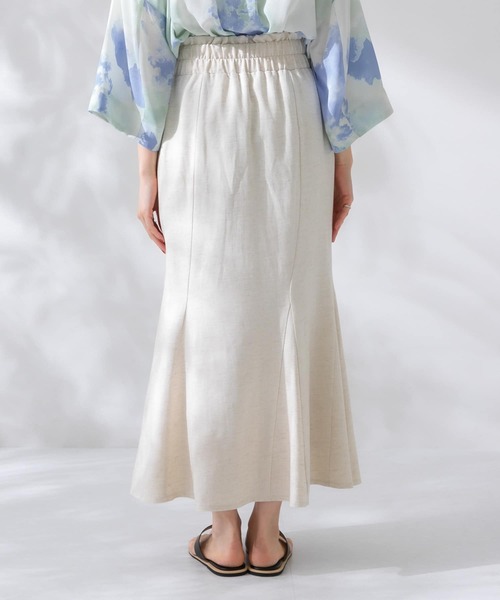 KBF（ケイビーエフ）の「リネンミックスマーメイドスカート（スカート・レディース・ブラック/グレー系その他/ナチュラル・ONE）」の16枚目の写真