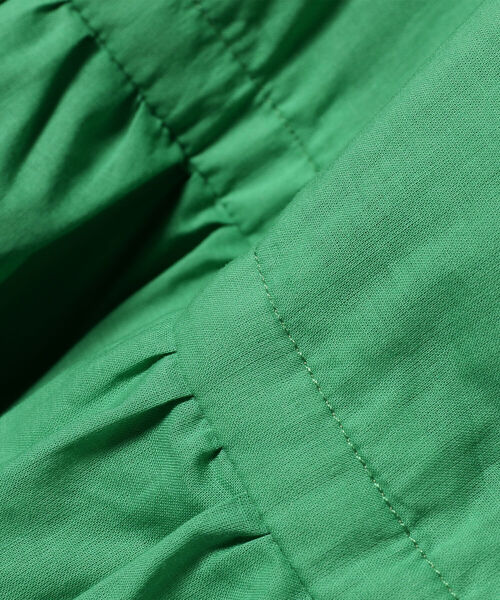 Ray BEAMS（レイビームス）の「Ray BEAMS / コットン ギャザー フレンチスリーブ ワンピース（ワンピース・レディース・ブラック/レッド/グリーン・ONE SIZE）」の21枚目の写真