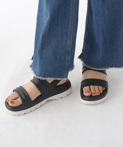 OPAQUE.CLIP(オペークドットクリップ)の「【HUNTER(ハンター)】BLOOM ALGAE FOAM SANDALS(サンダル・レディース・ブラック・30/40)」の1枚目の写真