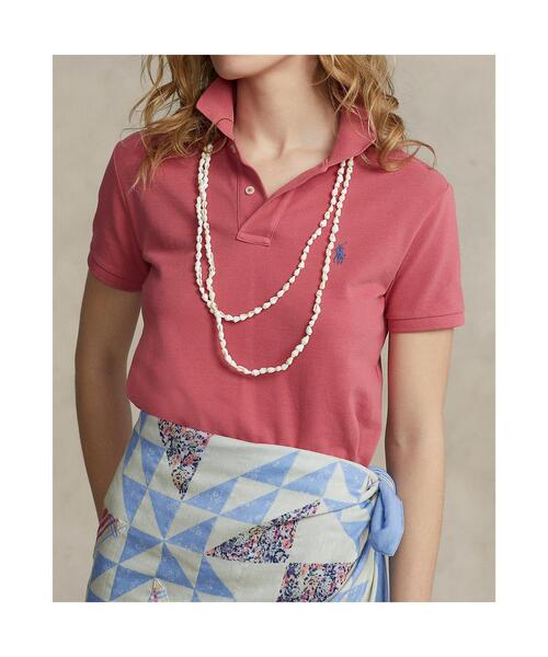POLO RALPH LAUREN(ポロ ラルフ ローレン)の「クラシック フィット メッシュ ポロシャツ(ポロシャツ・レディース・レッド・S/M)」の2枚目の写真