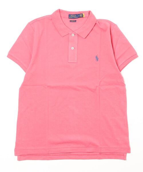 POLO RALPH LAUREN(ポロ ラルフ ローレン)の「クラシック フィット メッシュ ポロシャツ(ポロシャツ・レディース・レッド・S/M)」の4枚目の写真