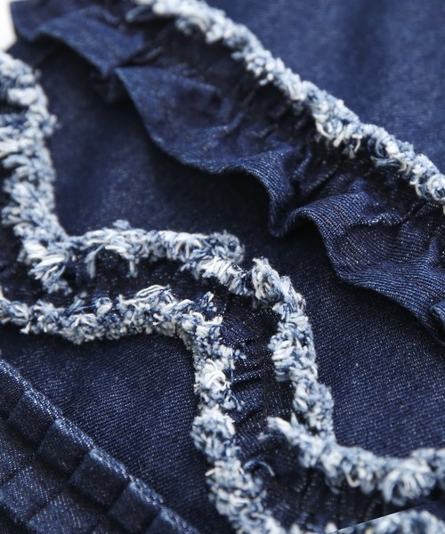 somari imagination（ソマリ イマジネーション）の「『フリルデザインクロップドデニムパンツ』（デニムパンツ・レディース・インディゴブルー・2/1）」の20枚目の写真