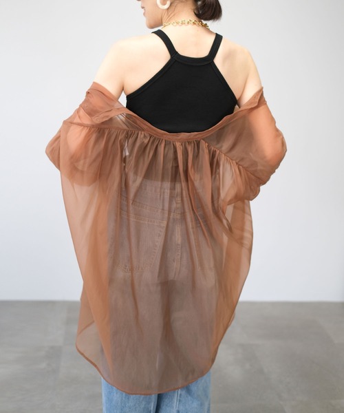 ＡＮＤＪ（アンドジェイ）の「カップ付きアメスリホルダータンク（タンクトップ・レディース・モカ/ベージュ系その他/ブラック/グリーン・M）」の10枚目の写真