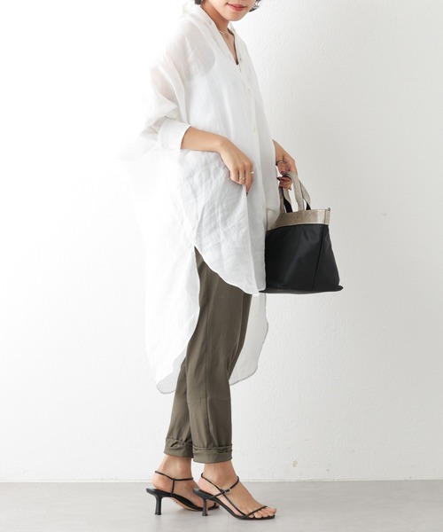 OUVRAGE CLASSE（ウヴラージュクラス）の「裾ねじりパンツ（その他パンツ・レディース・ブラック/ベージュ/カーキ/ライトベージュ・FREE/LARGE）」の7枚目の写真