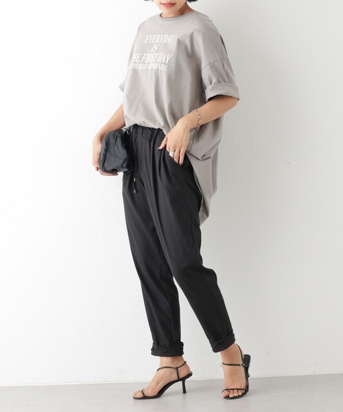 OUVRAGE CLASSE（ウヴラージュクラス）の「裾ねじりパンツ（その他パンツ・レディース・ブラック/ベージュ/カーキ/ライトベージュ・FREE/LARGE）」の19枚目の写真