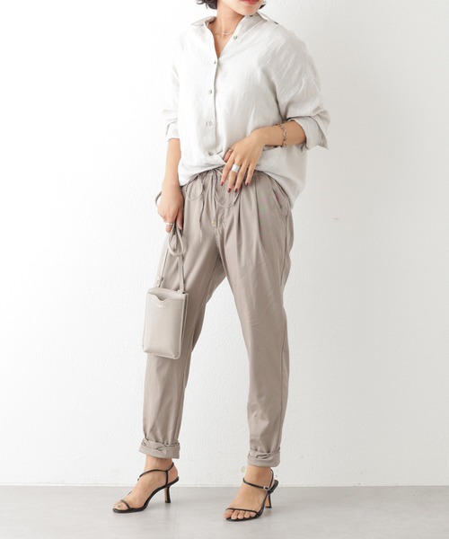 OUVRAGE CLASSE（ウヴラージュクラス）の「裾ねじりパンツ（その他パンツ・レディース・ブラック/ベージュ/カーキ/ライトベージュ・FREE/LARGE）」の17枚目の写真