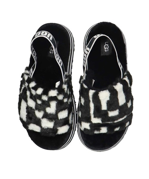 UGG W DISCO CHECKS SLIDE サンダル 24cm UGG（アグ）の「UGG W DISCO CHECKS SLIDE / アグ ディスコ チェック