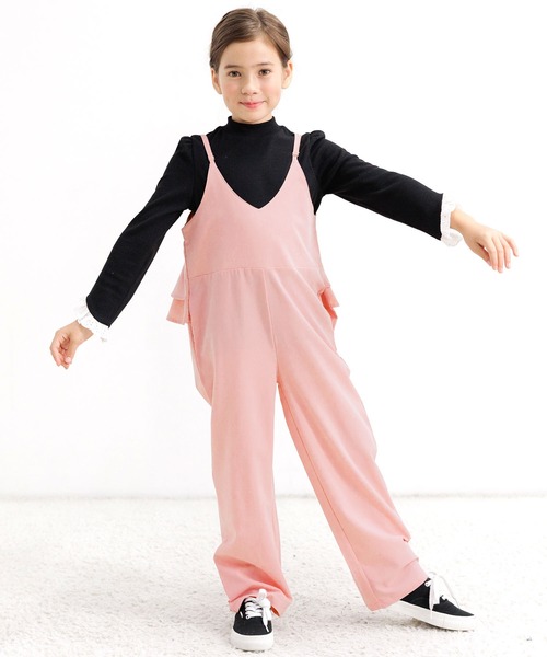 Bee des Bee(ビーデスビー)の「オールインワン(サロペット/オーバーオール・キッズ・ブラック/ベージュ/グリーン/ピンク・100cm/130cm/140cm/150cm/120cm/110cm)」の4枚目の写真