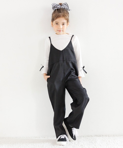 Bee des Bee(ビーデスビー)の「オールインワン(サロペット/オーバーオール・キッズ・ブラック/ベージュ/グリーン/ピンク・100cm/130cm/140cm/150cm/120cm/110cm)」の6枚目の写真