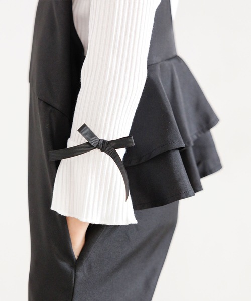 Bee des Bee(ビーデスビー)の「オールインワン(サロペット/オーバーオール・キッズ・ブラック/ベージュ/グリーン/ピンク・100cm/130cm/140cm/150cm/120cm/110cm)」の11枚目の写真