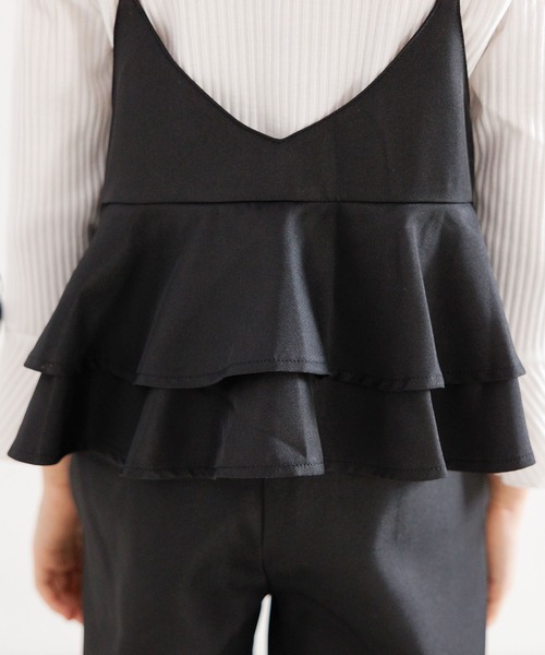 Bee des Bee(ビーデスビー)の「オールインワン(サロペット/オーバーオール・キッズ・ブラック/ベージュ/グリーン/ピンク・100cm/130cm/140cm/150cm/120cm/110cm)」の12枚目の写真