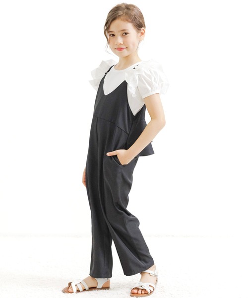 Bee des Bee(ビーデスビー)の「オールインワン(サロペット/オーバーオール・キッズ・ブラック/ベージュ/グリーン/ピンク・100cm/130cm/140cm/150cm/120cm/110cm)」の14枚目の写真