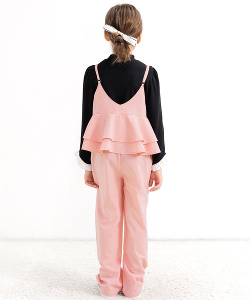 Bee des Bee(ビーデスビー)の「オールインワン(サロペット/オーバーオール・キッズ・ブラック/ベージュ/グリーン/ピンク・100cm/130cm/140cm/150cm/120cm/110cm)」の17枚目の写真