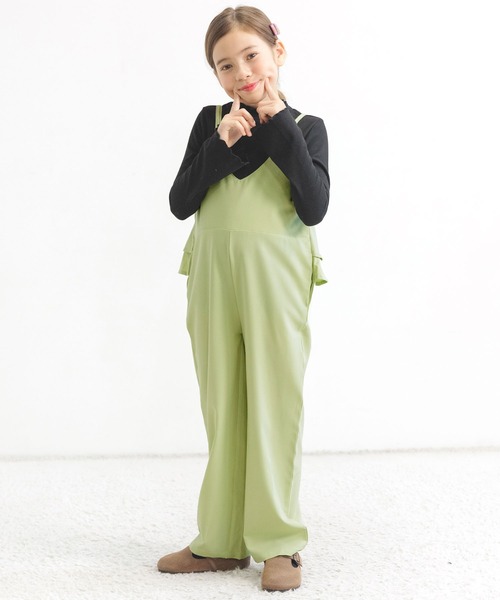 Bee des Bee(ビーデスビー)の「オールインワン(サロペット/オーバーオール・キッズ・ブラック/ベージュ/グリーン/ピンク・100cm/130cm/140cm/150cm/120cm/110cm)」の21枚目の写真