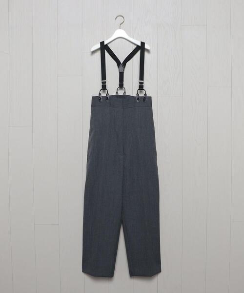 H　BEAUTY&YOUTH UNITED ARROWS（エイチビューティーアンドユースユナイテッドアローズ）の「＜H＞GABA HIGH WAIST SUSPENDERS PANTS 2022FW/パンツ（その他パンツ・レディース・ブラック/ダークブラウン・S/M）」の20枚目の写真