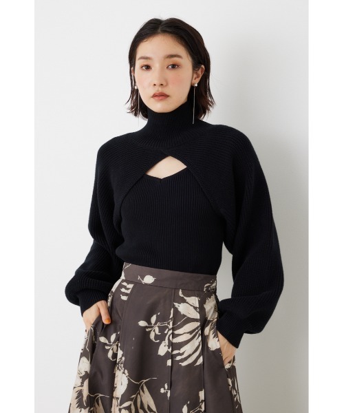 rienda（リエンダ）の「クロップドセットニットトップス（ニット
