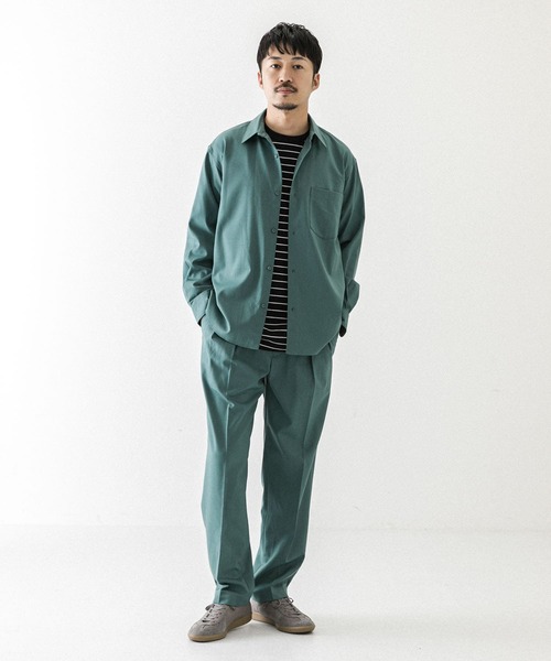 URBAN RESEARCH(アーバンリサーチ)の「WASHABLEウールレギュラーシャツ(シャツ/ブラウス・メンズ・グリーン/チャコールグレー/バーガンディー・SMALL/MEDIUM/LARGE)」の16枚目の写真