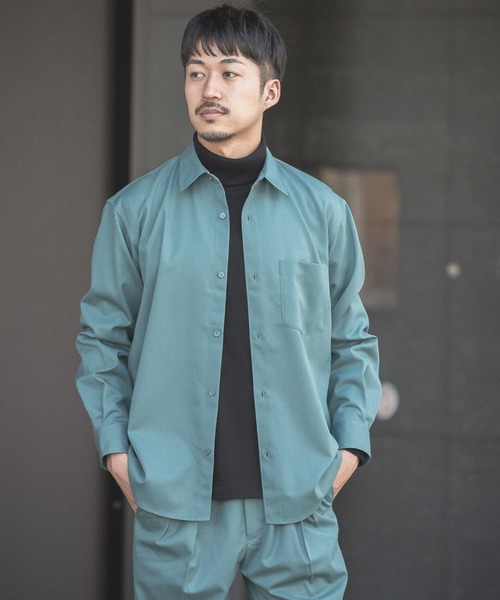 URBAN RESEARCH(アーバンリサーチ)の「WASHABLEウールレギュラーシャツ(シャツ/ブラウス・メンズ・グリーン/チャコールグレー/バーガンディー・SMALL/MEDIUM/LARGE)」の19枚目の写真