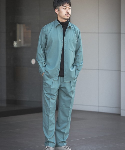 URBAN RESEARCH(アーバンリサーチ)の「WASHABLEウールレギュラーシャツ(シャツ/ブラウス・メンズ・グリーン/チャコールグレー/バーガンディー・SMALL/MEDIUM/LARGE)」の13枚目の写真
