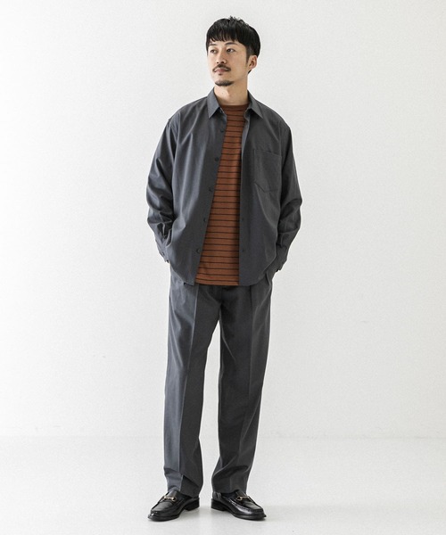 URBAN RESEARCH(アーバンリサーチ)の「WASHABLEウールレギュラーシャツ(シャツ/ブラウス・メンズ・グリーン/チャコールグレー/バーガンディー・SMALL/MEDIUM/LARGE)」の17枚目の写真