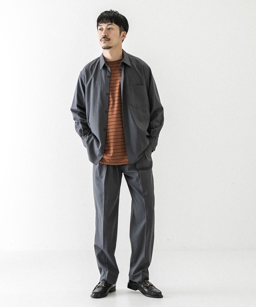 URBAN RESEARCH(アーバンリサーチ)の「WASHABLEウールレギュラーシャツ(シャツ/ブラウス・メンズ・グリーン/チャコールグレー/バーガンディー・SMALL/MEDIUM/LARGE)」の11枚目の写真
