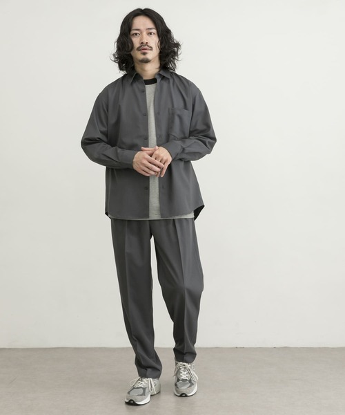 URBAN RESEARCH(アーバンリサーチ)の「WASHABLEウールレギュラーシャツ(シャツ/ブラウス・メンズ・グリーン/チャコールグレー/バーガンディー・SMALL/MEDIUM/LARGE)」の6枚目の写真