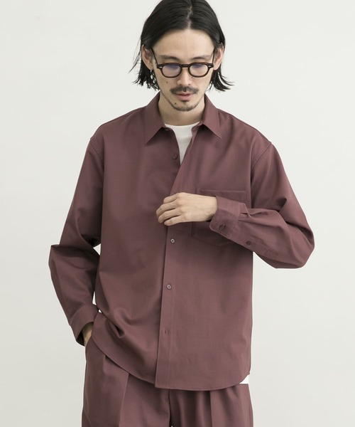 URBAN RESEARCH(アーバンリサーチ)の「WASHABLEウールレギュラーシャツ(シャツ/ブラウス・メンズ・グリーン/チャコールグレー/バーガンディー・SMALL/MEDIUM/LARGE)」の18枚目の写真