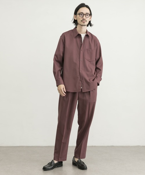 URBAN RESEARCH(アーバンリサーチ)の「WASHABLEウールレギュラーシャツ(シャツ/ブラウス・メンズ・グリーン/チャコールグレー/バーガンディー・SMALL/MEDIUM/LARGE)」の12枚目の写真