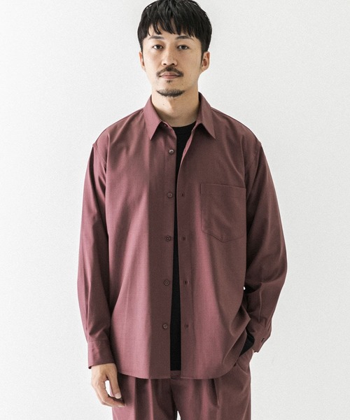 URBAN RESEARCH(アーバンリサーチ)の「WASHABLEウールレギュラーシャツ(シャツ/ブラウス・メンズ・グリーン/チャコールグレー/バーガンディー・SMALL/MEDIUM/LARGE)」の21枚目の写真