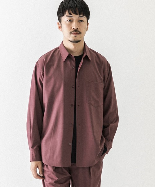 URBAN RESEARCH(アーバンリサーチ)の「WASHABLEウールレギュラーシャツ(シャツ/ブラウス・メンズ・グリーン/チャコールグレー/バーガンディー・SMALL/MEDIUM/LARGE)」の15枚目の写真