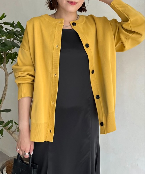 prose verse（プロズヴェール）の「前後2wayスポンジニットカーデ（カーディガン/ボレロ・レディース・ブラック/アイボリー/ピンク/グリーン/マスタード・MEDIUM）」の11枚目の写真