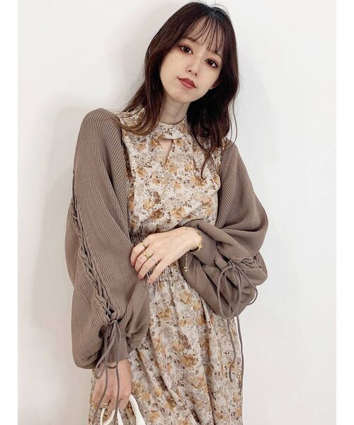 ショートボレロ アースミュージックアンドエコロジー earth music&ecology ラッフル