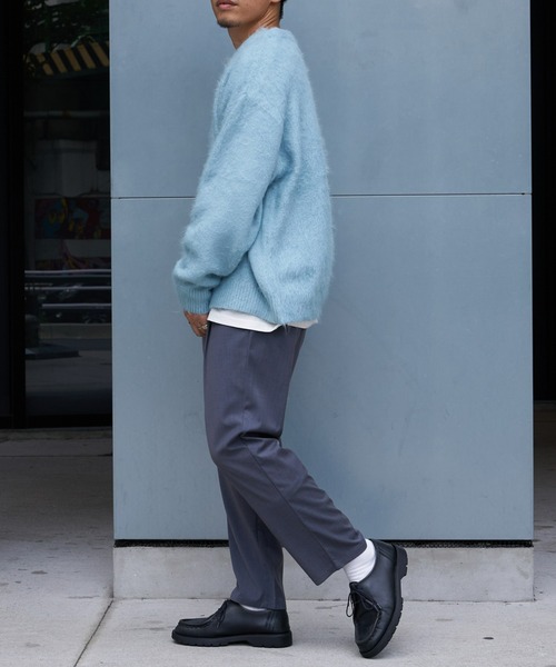 CIAOPANIC TYPY（チャオパニックティピー）の「ジャガードシャギーニットカーディガン（カーディガン/ボレロ・メンズ・サックスブルー/ブラック/レオパード/グレー/グリーン/ベージュ・L/M）」の17枚目の写真