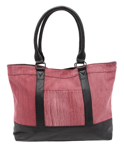 VENCEEXCHANGE（ヴァンスエクスチェンジ）の「カラーデニムトート                 （トートバッグ・メンズ・グレー/レッド/ブルー・FREE）」の3枚目の写真