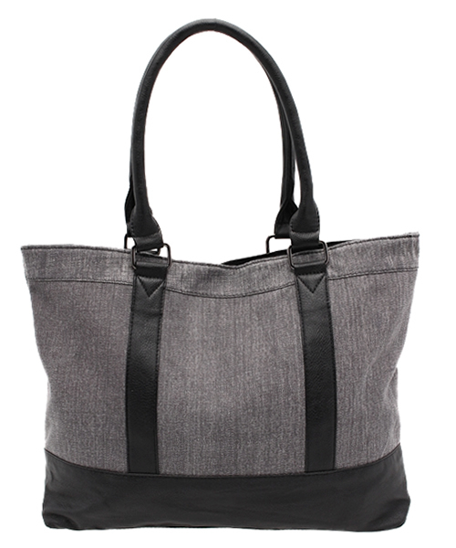 VENCEEXCHANGE（ヴァンスエクスチェンジ）の「カラーデニムトート                 （トートバッグ・メンズ・グレー/レッド/ブルー・FREE）」の5枚目の写真