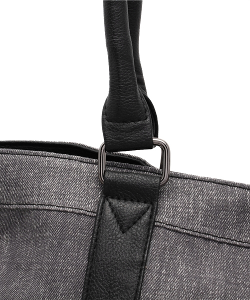 VENCEEXCHANGE（ヴァンスエクスチェンジ）の「カラーデニムトート                 （トートバッグ・メンズ・グレー/レッド/ブルー・FREE）」の6枚目の写真