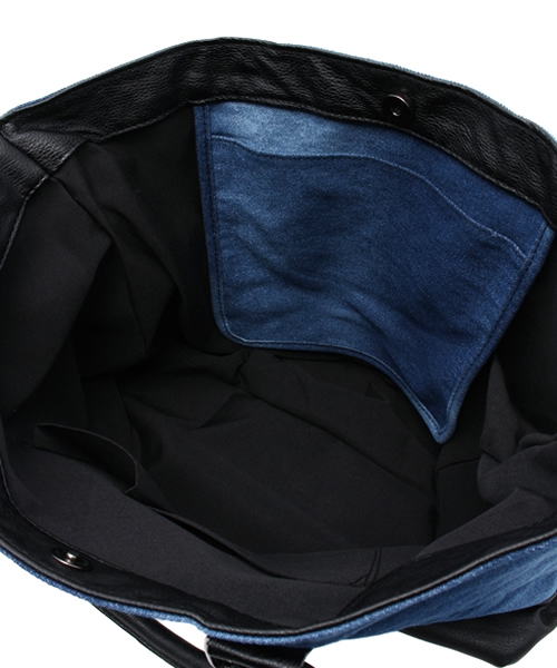 VENCEEXCHANGE（ヴァンスエクスチェンジ）の「カラーデニムトート                 （トートバッグ・メンズ・グレー/レッド/ブルー・FREE）」の13枚目の写真