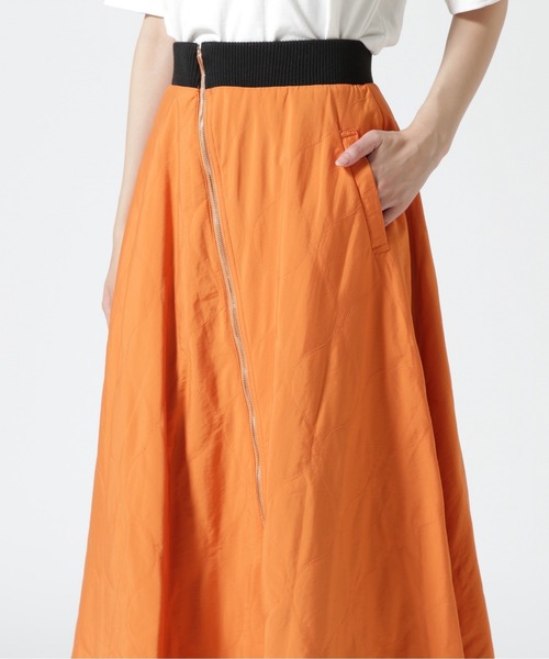 Risley（リズレー）の「Risley/リズレー/オレンジキルトリバーシブルスカート（スカート・レディース・ブラック/カーキ・F）」の7枚目の写真