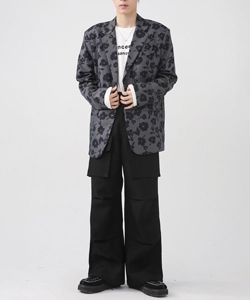 WESTBOY（ウエストボーイ）の「ワイドストレートミリタリーカーゴパンツWO22W2PT05【WB ORIGINALS】（カーゴパンツ・メンズ・ブラック/ホワイト・XL/M/L）」の3枚目の写真