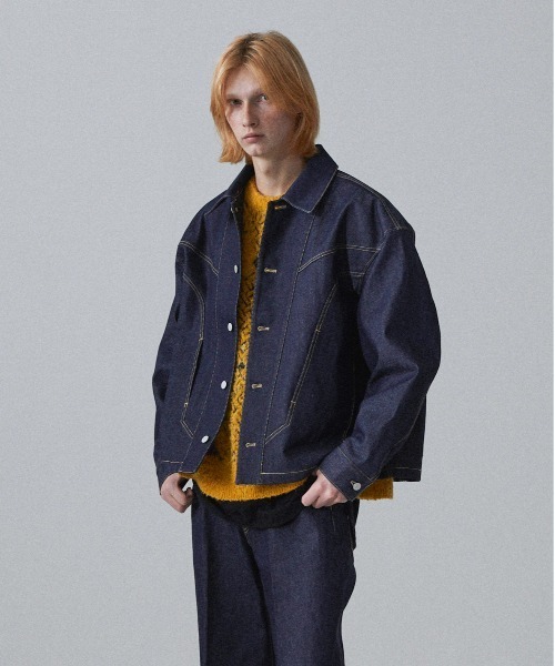 Iroquois(イロコイ)の「14oz VINTAGE DENIM JK(デニムジャケット・メンズ・インディゴブルー/ブラック・2/3/1)」の12枚目の写真