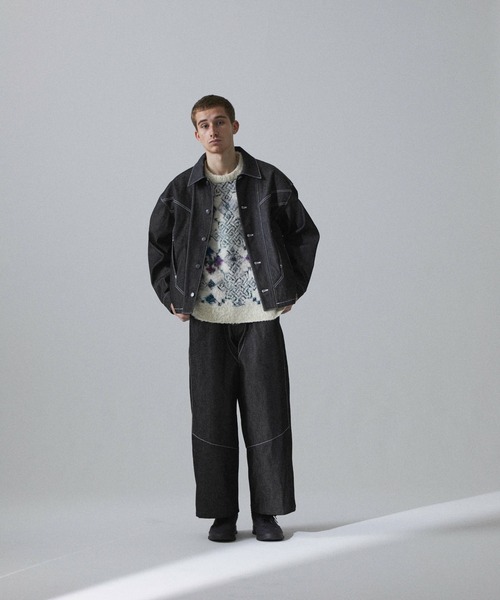 Iroquois(イロコイ)の「14oz VINTAGE DENIM JK(デニムジャケット・メンズ・インディゴブルー/ブラック・2/3/1)」の9枚目の写真